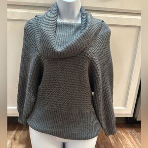 Willi Smith Charcoal Cowl Neck Sweater